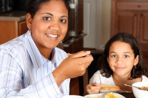 Family Eating Breakfast